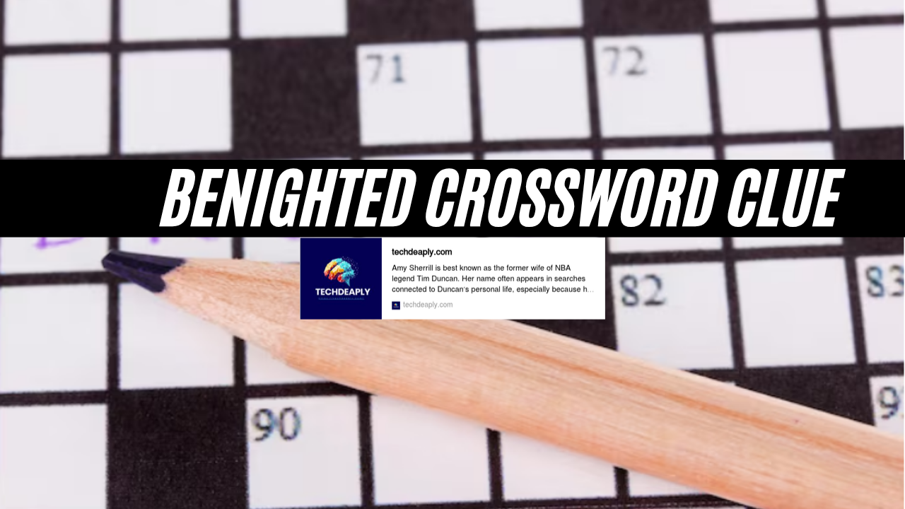 benighted crossword clue